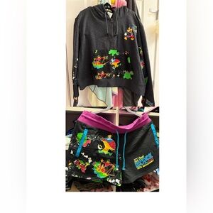 Disney 50th Anniversary Main Street Electrical Parade HoodieShorts set Ladies XL
